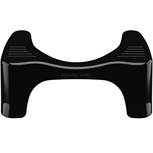 Squatty Potty The Original Bathroom Toilet Stool, Curve Lightweight with Sleek and Modern Design, Black, 7"