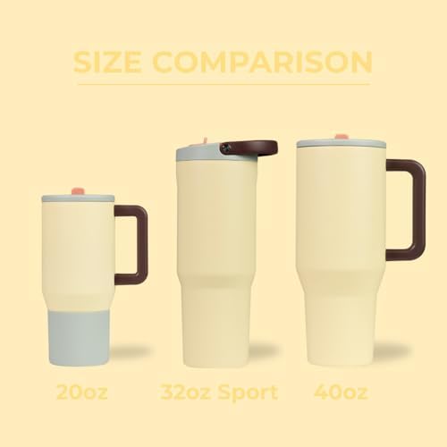 HydroJug Sport - Stainless Steel Tumbler with Straw, Vacuum Insulated, 32oz Leakproof Water Bottle, Ergonomic Design, Reusable, Dishwasher Safe, Rubber Base, Durable for Gym or Outdoors, Belle