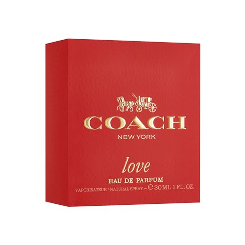 Coach Love Eau de Parfum - Long Lasting Fragrance with notes of Strawberry, Red Velvet Rose & Cedarwood 1.0 fl. oz.