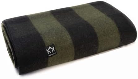 Arcturus Plaid Wool Blankets - 4.5lbs Warm, Heavy, Washable, Large | Great for Camping, Outdoors, Sporting Events, or Home