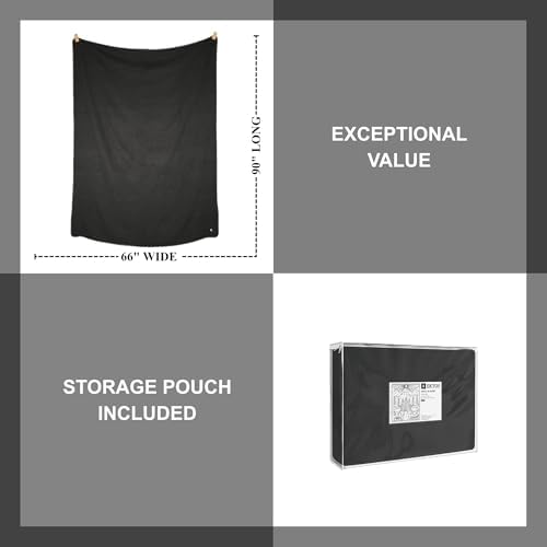 EKTOS 100% Virgin Wool Blanket, 90" x 66", Perfect for Camping, Survival and Bushcraft (Charcoal, Twin Size)