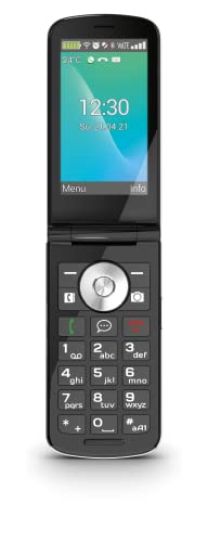 Emporia TOUCHsmart.2 - the ultimate Feature phone with WhatsApp, 4G Clamshell Phone with Touchscreen and keypad - Black/Silver (Official UK and IE Version)