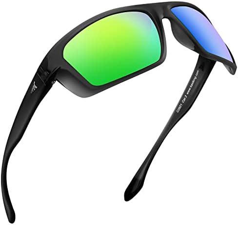 KastKing Huzzah Polarized Sport Sunglasses for Men and Women, Ideal for Driving Fishing Cycling and Running,UV Protection