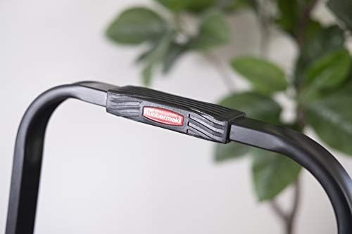 Rubbermaid 3-Step Steel Ladder, Folding Step Stool with Hand Grip and Non-Slip Feet, Black, Tested to ANSI US Safety Standards, No Assembly Required