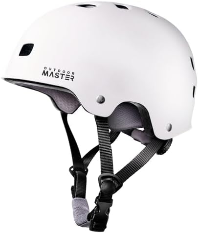OutdoorMaster Skateboard Cycling Helmet - Two Removable Liners Ventilation Multi-Sport Scooter Roller Skate Inline Skating Rollerblading for Kids, Youth & Adults