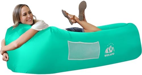WEKAPO Inflatable Lounger Air Sofa Hammock-Portable,Water Proof& Anti-Air Leaking Design-Ideal Couch for Backyard Beach Traveling Camping Picnics & Music Festivals