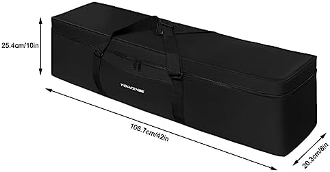 Camping Chair Replacement Bag, 42 Inch Extra Large Zippered Cot Bag, Waterproof Foldable Carrying Case with Handle Strap, Large Mouth fits Most Cots & Chairs for Travel Outdoor