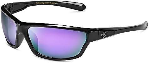 Nitrogen Polarized Wrap Around Sport Sunglasses for Men Women UV400 Protection Sun Glasses