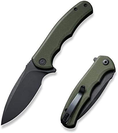 CIVIVI Mini Praxis Folding Pocket Knife, 2.98" D2 Steel Blade G10 Handle Small EDC Knife with Pocket Clip for Men Women, Sharp Camping Survival Hiking Knives C18026C-1