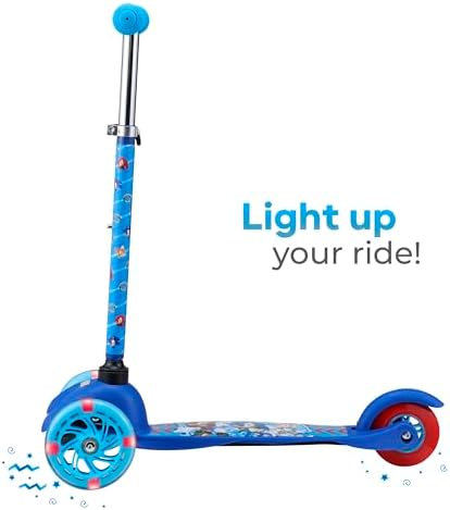 Scooter for Kids Ages 3-5 - Extra Wide Deck & Light Up Wheels, Self Balancing Kids Toys for Boys & Girls, Choose Your Favorite Character