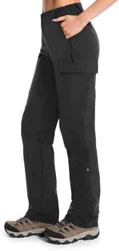 Moosehill Women's Hiking Pants Lightweight Quick Dry Water Resistant Cargo Travel Work Summer Pants for All Seasons