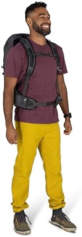 Osprey Talon 26L Men's Lightweight Hiking Backpack with Hipbelt, Phantom Grey/Dark Charcoal