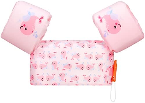 MoKo Toddler Swim Vest for Kids, 20-66 lbs, Arm Floaties with Adjustable Straps, Nylon Material, Swim Vest for Toddlers Learning to Swim