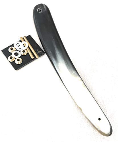 Unique Straight Razor Restoration Horn Scales Handles With Mounting Hardware