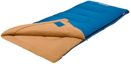 Coleman Brazos 20/30°F Adult Cool-Weather Sleeping Bag with No-Snag Zipper & Stuff Sack, Machine Washable