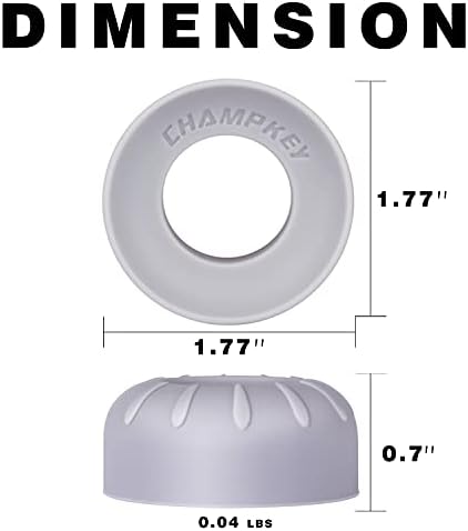 CHAMPKEY Premium Choke Up Rings 4 Pack | Reduced Hands Pain and Pressure Baseball Rings | Ideal for Baseball, Softball and Tee Ball Bat