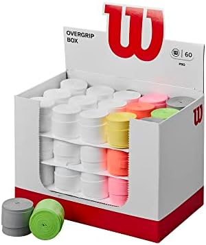 WILSON Pro Overgrip Assorted Box - 60 Pack, Assorted Colors