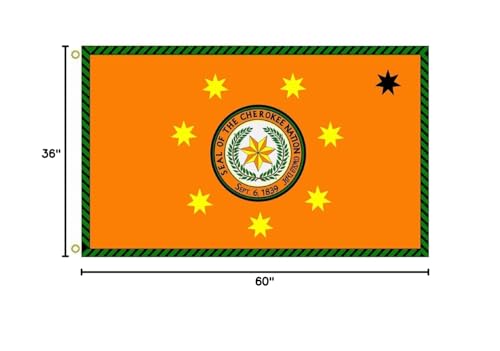 Cherokee Nation Flag 3x5ft Outdoor Flag