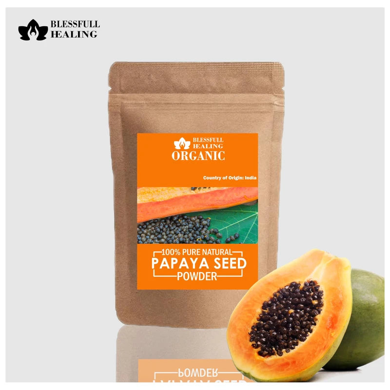 Blessfull Healing Organic 100% Pure Natural Papaya Seed Powder | 100 Gram / 3.52 oz
