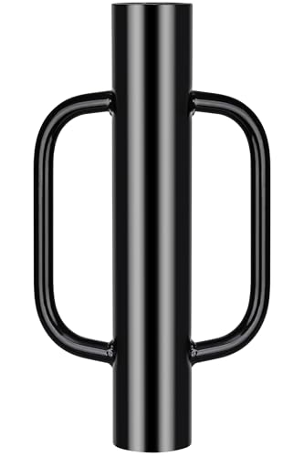 Gtongoko 8LB Fence Post Driver with Handles Heavy Duty T Post Driver Post Pounder for T-Posts, U Channel, Metal Post and Sign Post Pole Driver Tool, Black