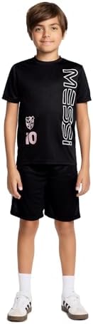 boys Lifestyle Short Sleeve 2-piece Set, Slim-fit Jersey Set With Top & Shorts