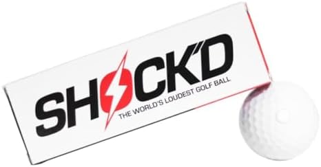 SHOCK'D GOLF BALLS - The World's Loudest Golf Ball - Viral Prank Ball (Sleeve of 3, Novelty)