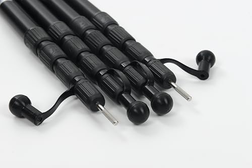 Green Elephant Tarp Poles - Tent Poles, Tent Poles Replacement, Tent Poles for Tarp, Canopy Poles, Awning Poles, Telescoping Tarp Poles, Tarp Poles Adjustable Heavy Duty, Aluminum Tent Pole Set of 4