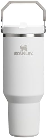 Stanley IceFlow 2.0 Flip Straw Tumbler with Handle 40 oz | Twist On Lid and Flip Up Straw | Leak Resistant Water Bottle | Insulated Stainless Steel | BPA-Free | Frost