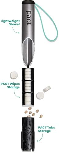 PACT Lite Bathroom Kit - Bathroom Kit for Camping, Backpacking, Backcountry - Ultralight Backpacking Gear