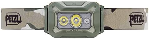 PETZL ARIA 2 RGB, Compact, Durable, Waterproof headlamp with White, red, Green and Blue Modes, 450 lumens, Camo