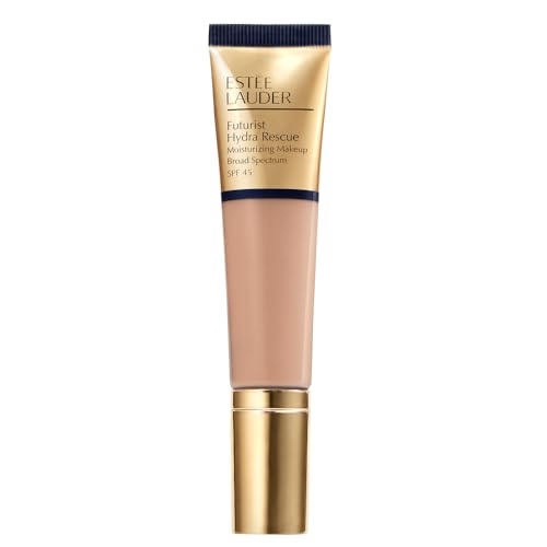Estée Lauder Futurist Hydra Rescue Moisturizing Foundation SPF 45 for a 12-Hour Glow, 1.2 Fl Oz, 3N2 Wheat