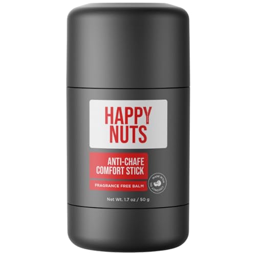 HAPPY NUTS Anti-Chafe Comfort Stick for Men: Ultimate Friction Defense & Chafing Prevention for Active Lifestyles - Perfect for Runners, Cyclists, & Active Men (1 Pack)