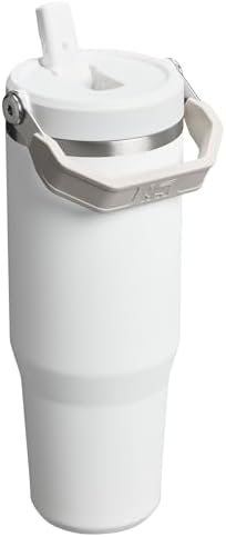 Stanley IceFlow 2.0 Flip Straw Tumbler with Handle 30 oz | Twist On Lid and Flip Up Straw | Leak Resistant Water Bottle | Insulated Stainless Steel | BPA-Free | Frost