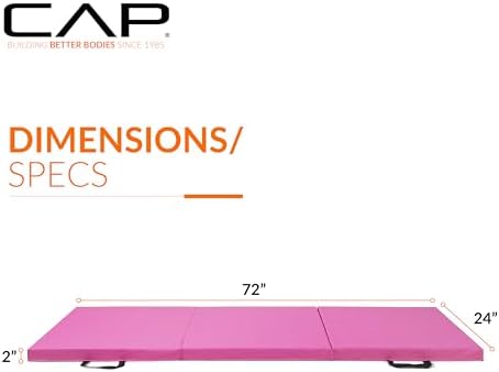 CAP Barbell All Purpose Folding Anti Tear Exercise Training Aerobic Fitness Gym & Gymnastics Balance Mat | Multiple colors