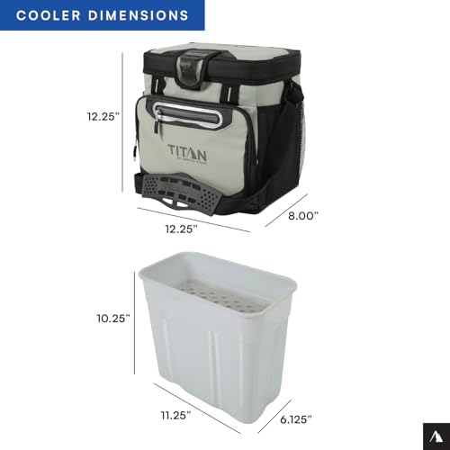 Arctic Zone Titan Deep Freeze Cooler - Zipperless Hardbody Cooler - Small & Large Capacity- Beach & Camping Cooler - Deep Freeze Insulation, HardBody Liner, and SmartShelf