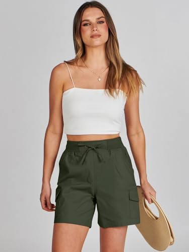 ANRABESS Womens Summer Shorts 2025 Dressy Casual Hiking Cargo Shorts Trendy Outdoor Outfits 6 Pockets
