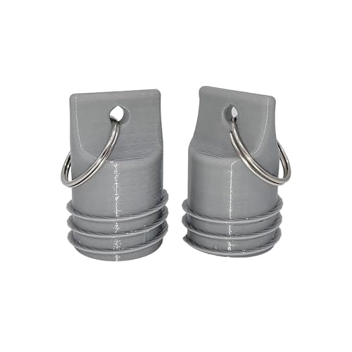 Propane Hose Protector Plug 2-Pack - QCC1 Threaded for RV, BBQ Grill, Travel Trailer - Double Protection, Made in USA