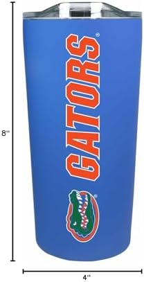 Campus Colors NCAA Stainless Steel Tumbler perfect for Gameday - 18 oz - Double Walled - Keeps Drinks Perfectly Insulated (Florida Gators - Royal)