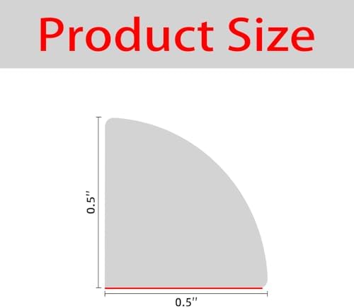 Flexible Quarter Round Molding, Mini Peel and Stick Rubber Trim Molding for Wall Edge Floor Corner,Staircase Cabinet Tub Edge (White, 240Inch)