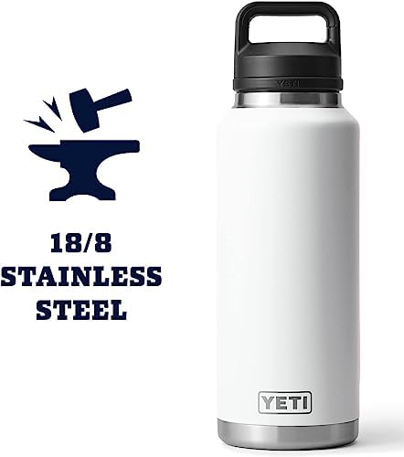 YETI Rambler 46 oz Bottle, Vacuum Insulated, Leakproof, Stainless Steel with Chug Cap