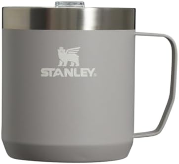 Stanley Stay-Hot Camp Mug 12 oz & 24 oz | Press Fit Drink Through Lid | Cup for Coffee, Tea and Drinks | Insulated Stainless Steel Coffee Mug | BPA-Free
