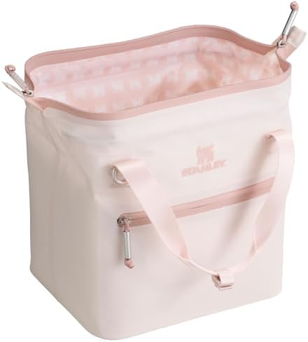 Stanley All Day Julienne Mini Soft Cooler Bag and Lunch Box 7.4 qt | 20 Can Cooler with Handles and Strap | 12 Hour Cooling | Insulated Travel Bag with Zipper | BPA-Free | Rose Quartz