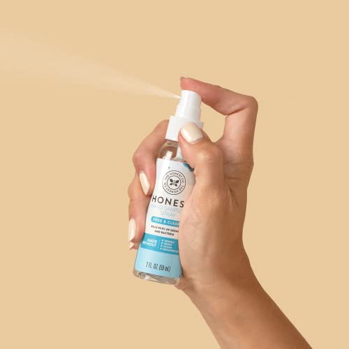 The Honest Company Hand Sanitizer Spray, 2oz, Free & Clear, 2 Fl oz(Pack of 20)
