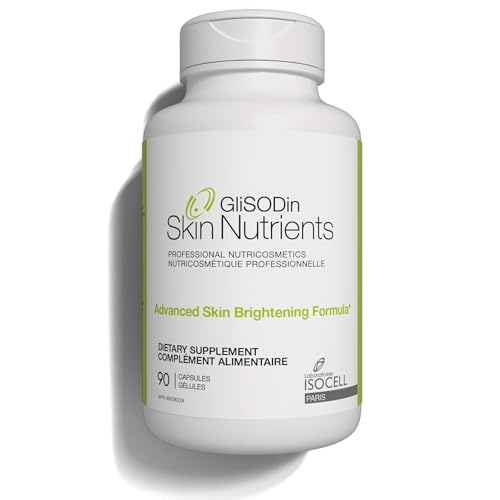Glisodin Skin Nutrients Advanced Skin Brightening Formula – for Brighter, Clearer, and Firmer Complexion – Helps Reduce Blemishes - 90 Capsules