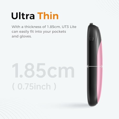 OCOOPA Magnetic Hand Warmers Rechargeable 2 Pack, AI Electric Handwarmers, Fast Heating, 3-Settings, UL Certified, Portable Heater, Gloves Fitting, Travel Essentials, Gifts Women Men, UT3 Lite