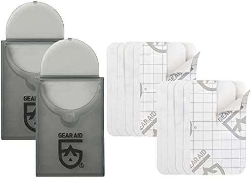 GEAR AID Tenacious Tape Mini Patches with Peel-and-Stick Adhesive Repairs Holes and Tears in Winter Gear, Down Puffer Jackets, Sleeping Bags, Tents and Rain Gear