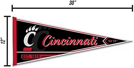 Rico Industries NCAA Classic 12" x 30" Felt Wall Décor Pennant - Great for Home/Bed Room/Man Cave Décor