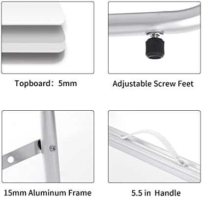 Small Camping Table 3FT Folding Picnic Table Foldable Low Camp Table Portable Short Aluminum Outdoor Floor Short Beach BBQ White 35.2×15.7 inch