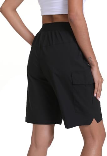 Women's Hiking Cargo Shorts Quick Dry Lightweight Shorts for Travel Athletic