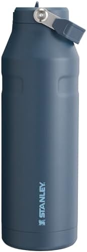 Stanley IceFlow Flip Straw 2.0 Water Bottle 50 OZ | Built-In Straw with Larger Opening | Lightweight & Leak-Resistant | Insulated Stainless Steel | BPA-Free | Navy